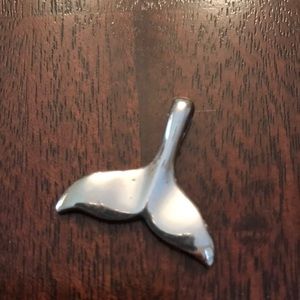 Silver Whale 🐋 tail Pendant